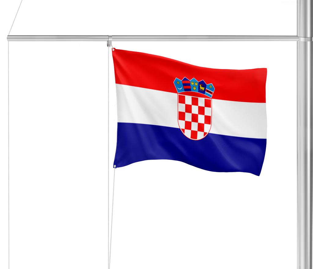 Gastlandflagge Kroatien 20X30cm