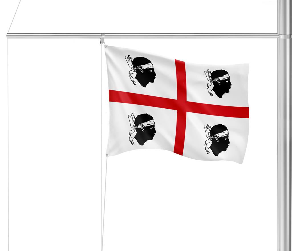 Gastlandflagge Sardinien 20x30cm