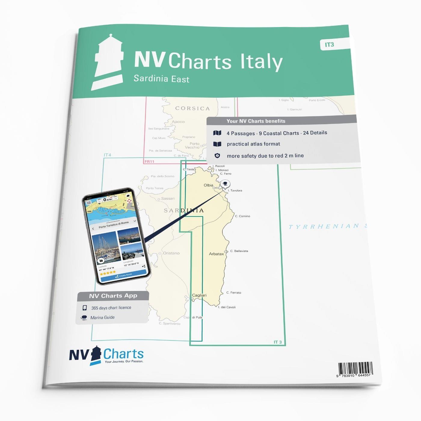NV Charts Italy IT3 - Sardinia East