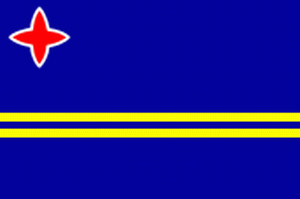 Gastlandflagge Aruba 30X45cm - Glanzpolyester 