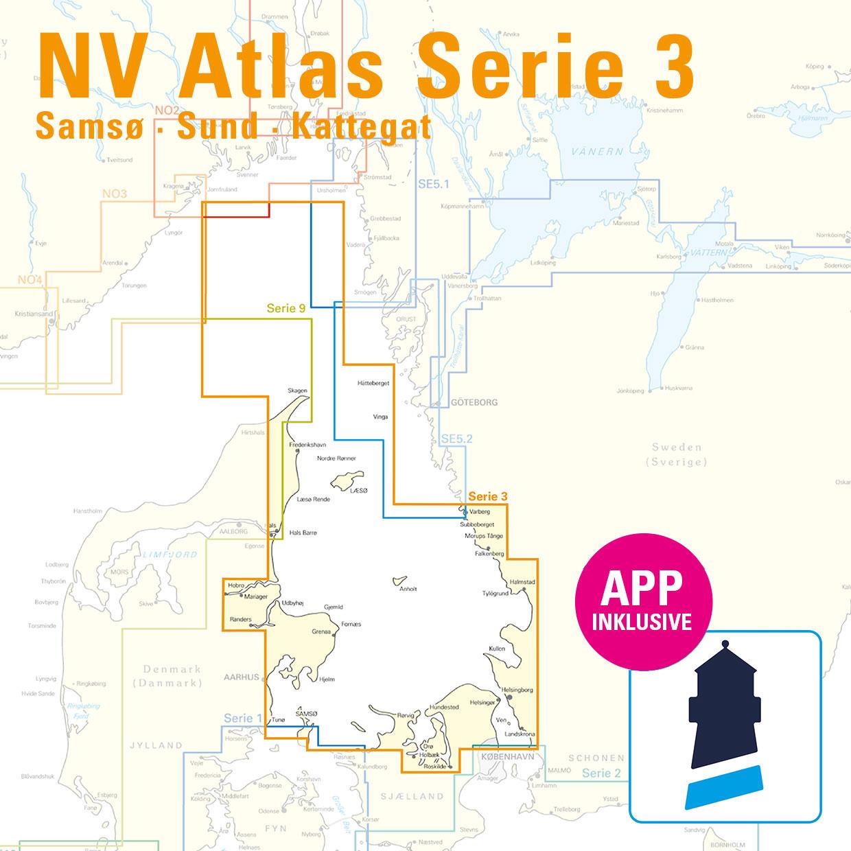 NV Charts Baltic Serie 3 - Samsø - Sund - Kattegat