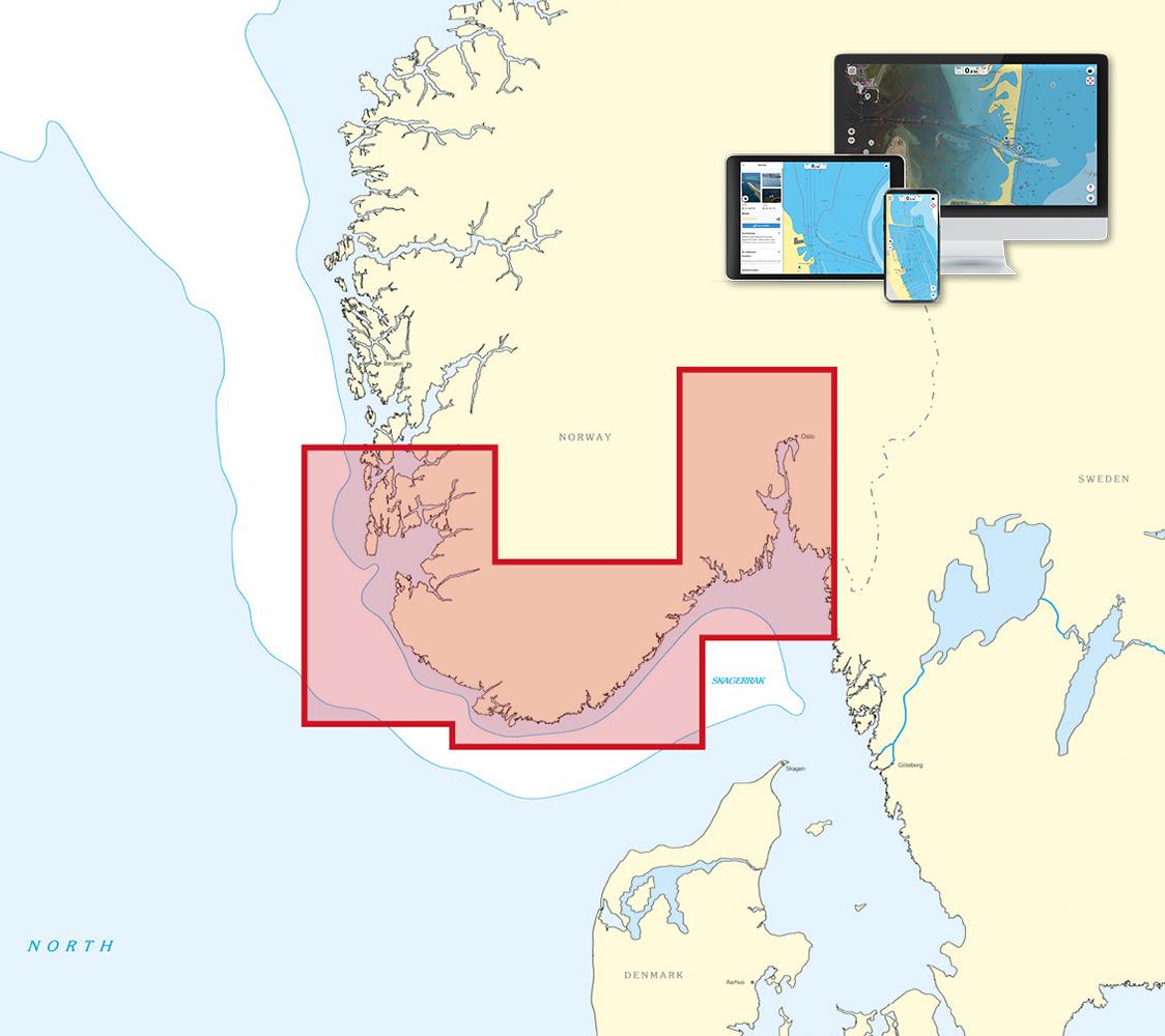 Digitale Seekarten für die NV Charts App - Norwegen