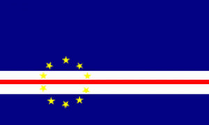 Gastlandflagge Kap Verden 30X45cm - Glanzpolyester -
