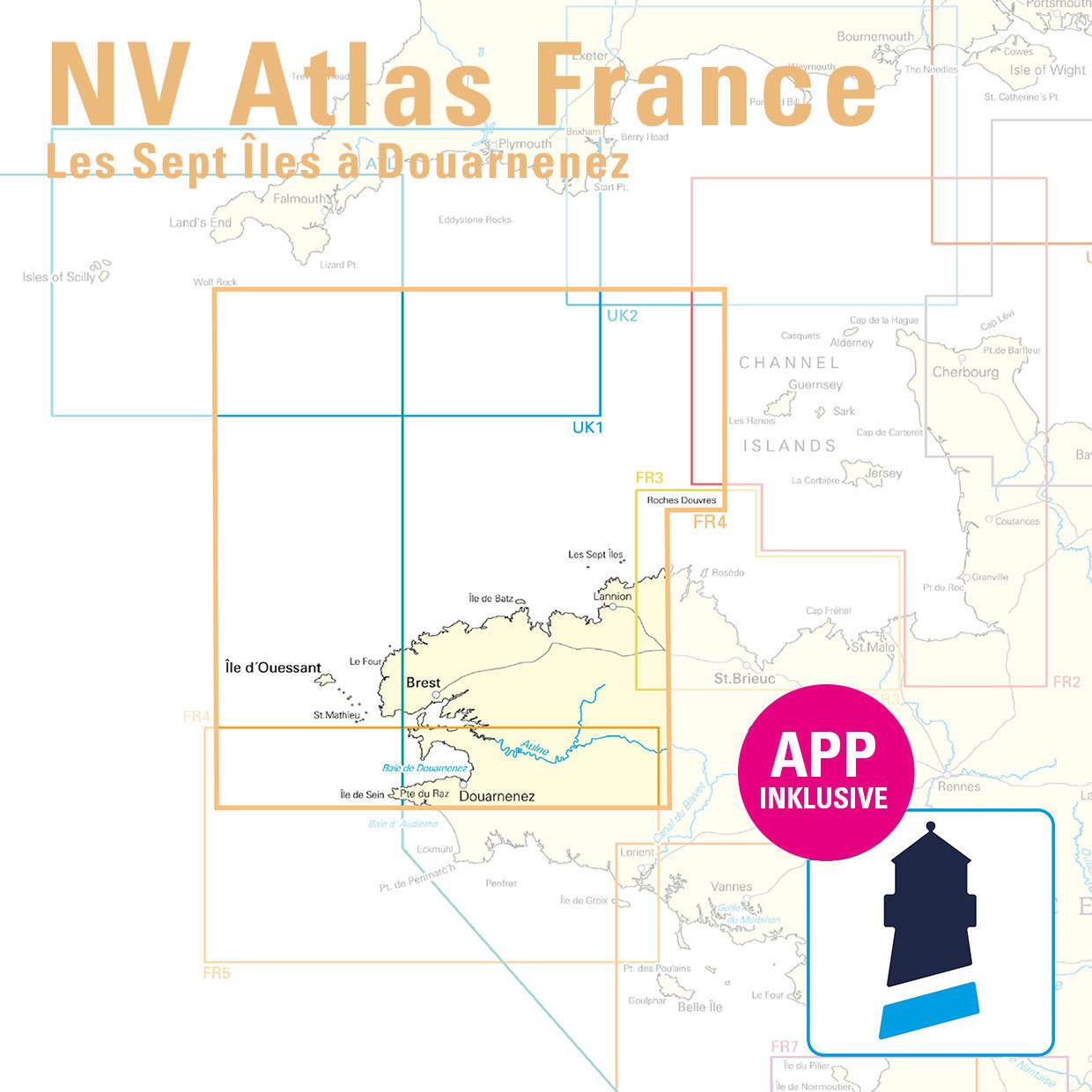 NV Charts France FR4 - Les Sept Isles à Douarnenez