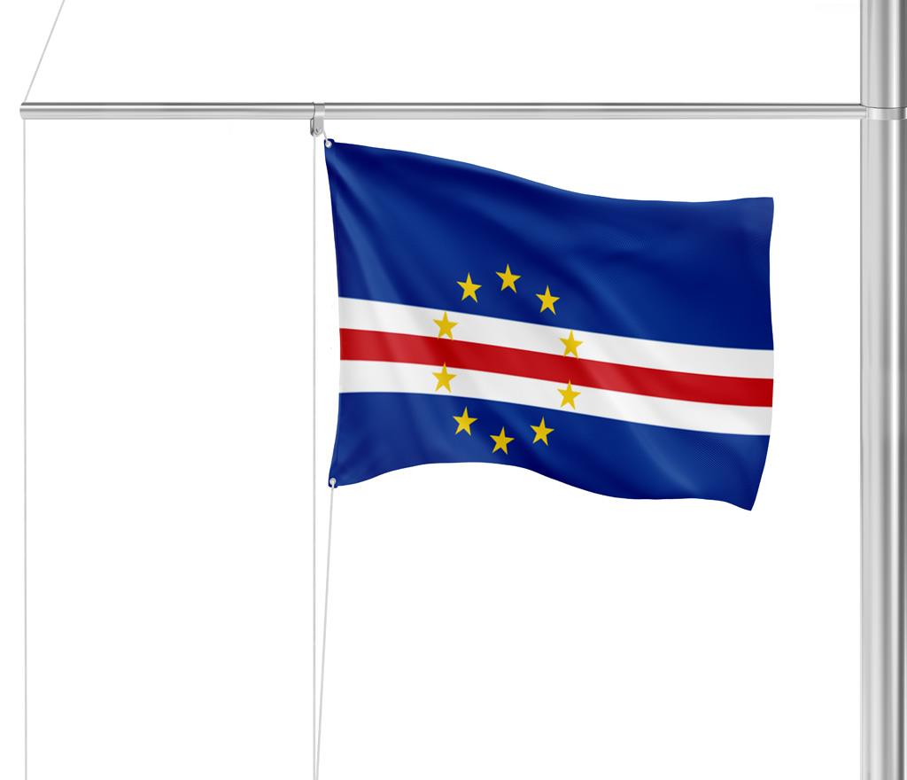 Gastlandflagge Kap Verden 20X30cm - Glanzpolyester -