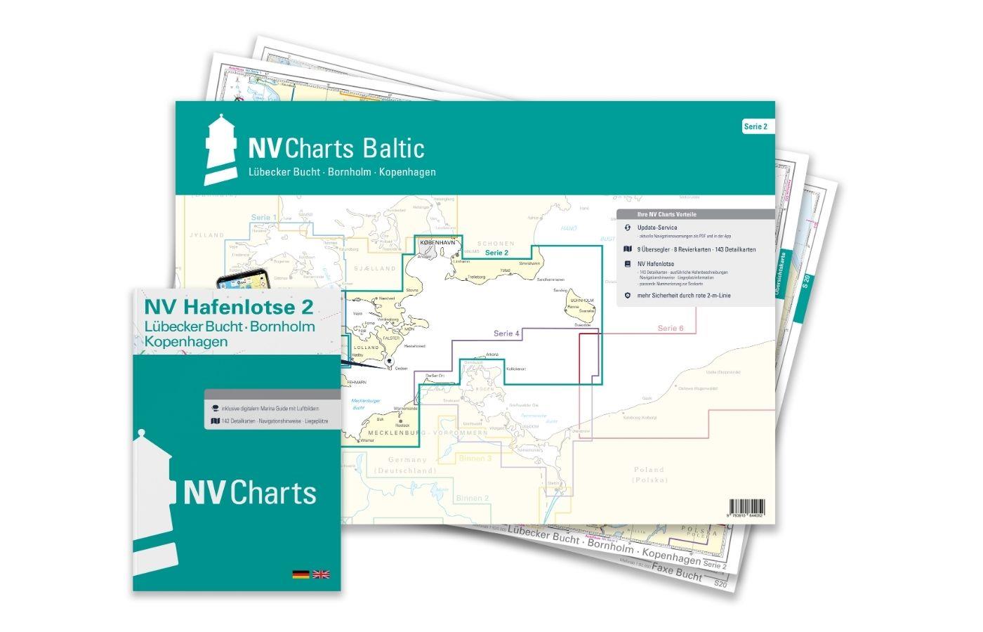 NV Charts Baltic Plano Kartenkoffer Ostsee Serie 1, 2, 3, 4