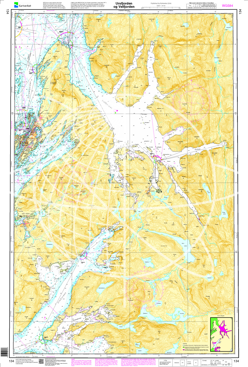 Norwegen N 134 Atlantik Ursfjorden und Velfjorden