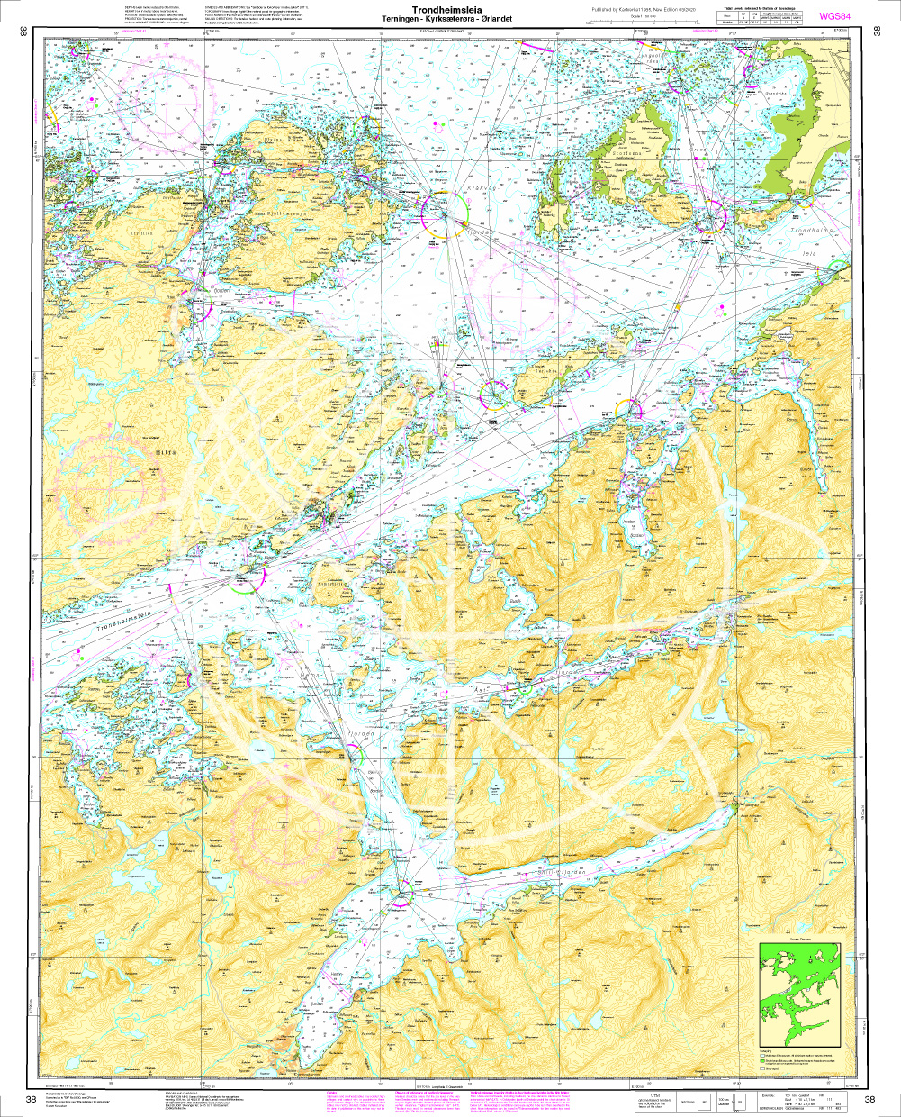 Norwege N 38 Atlantik Trondheimsleia. Terningen - Kyrksæterøra - Ørlandet