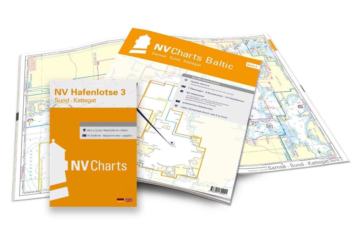 NV Charts Kartenkoffer Ostsee Serie 1, 2, 3, 4