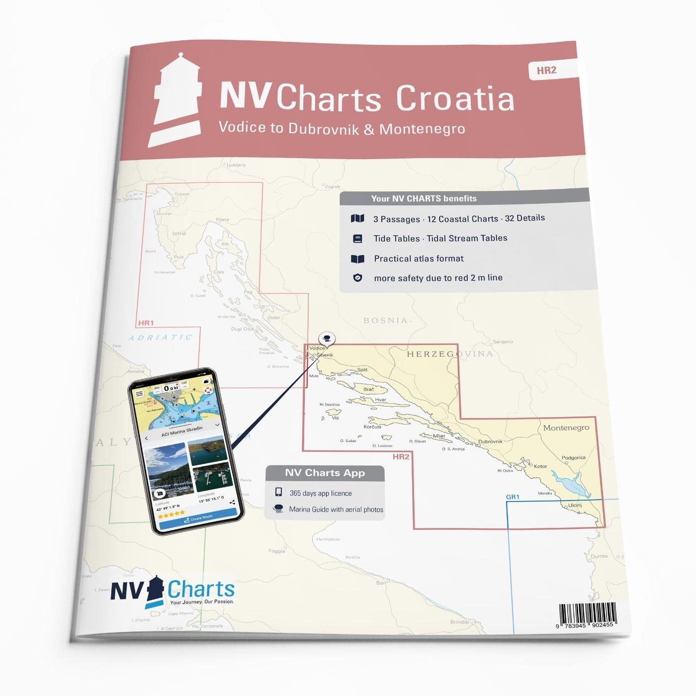 NV Atlas Croatia HR2 - Vodice to Dubrovnik & Montenegro