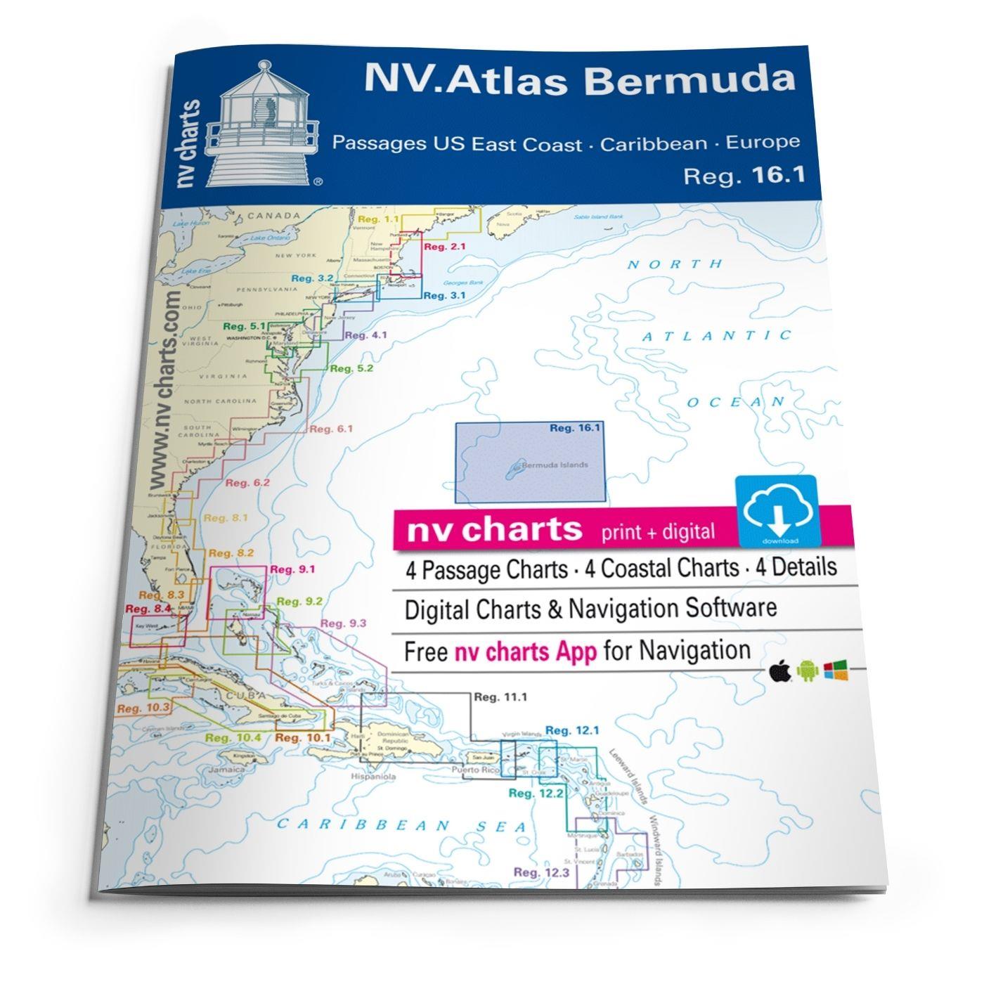 NV Charts Bermuda 16.1 - Passages US East Coast - Caribbean - Europe