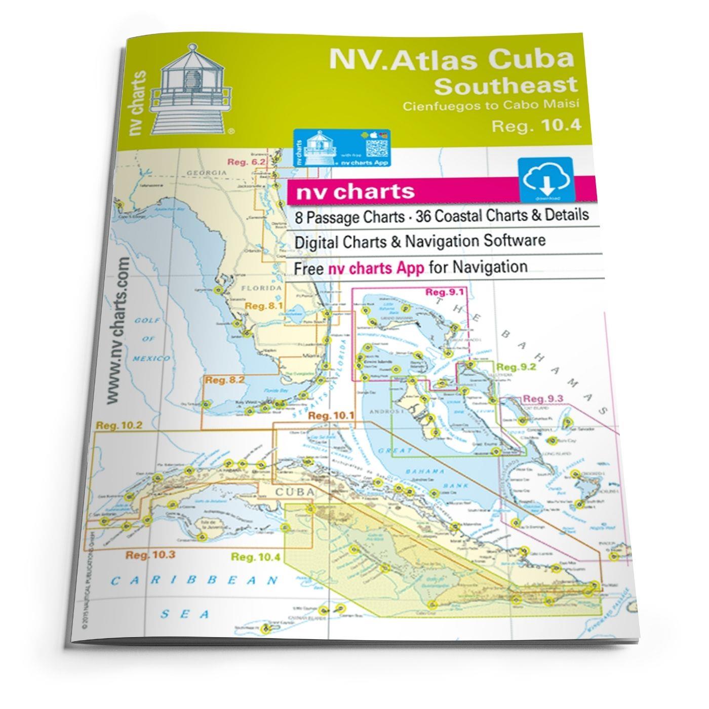 NV Charts Cuba 10.4 - Southeast - Trinidad to Cabo Maisi