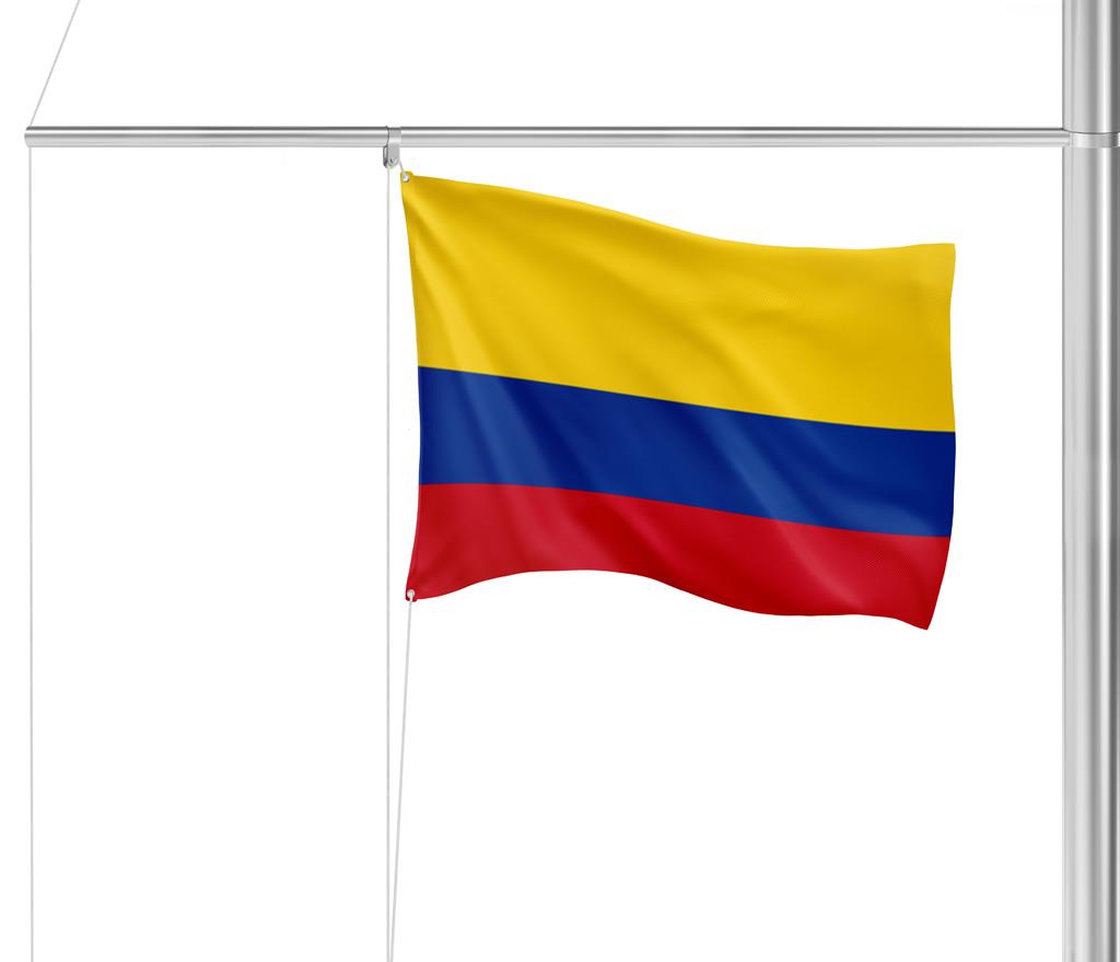 Gastlandflagge Kolumbien Nation. 30X45cm - Glanzpolyester -