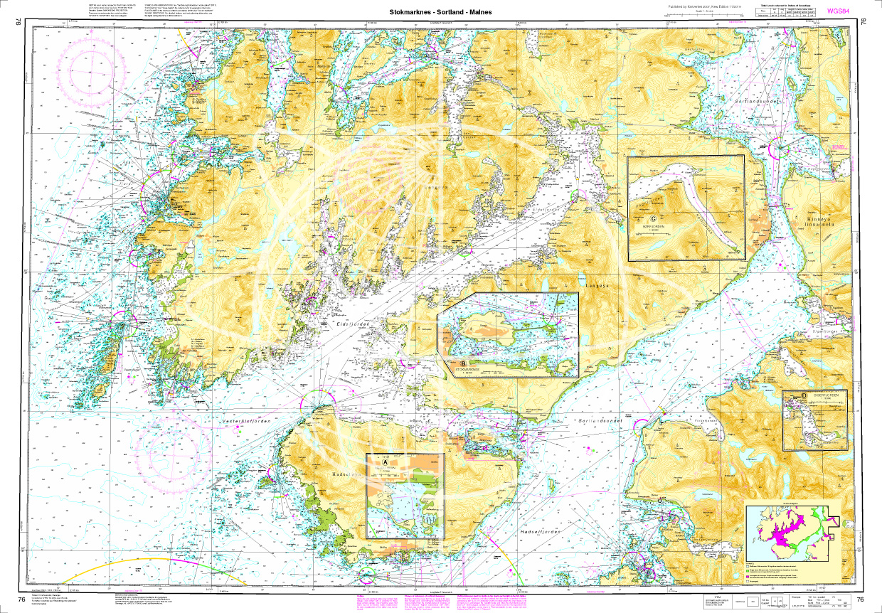 Norwegen N 76 Lofoten Vesterålen mit Stokmarknes - Sortland - Malnes