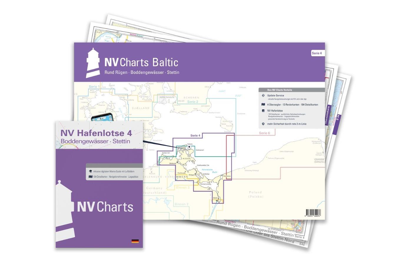 NV Charts Baltic Plano Kartenkoffer Ostsee Serie 1, 2, 3, 4