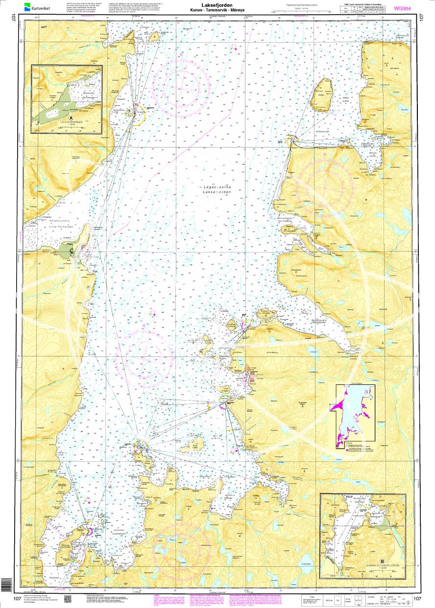 Norwegen N 107 Laksefjorden Kunes – Tømmervik – Mårøya