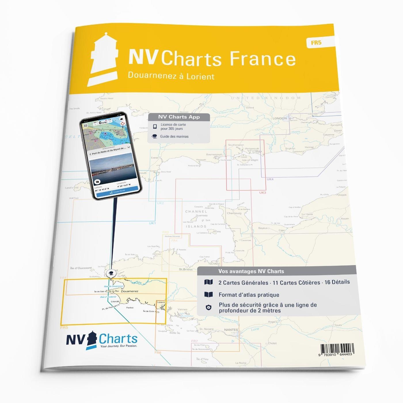 NV Charts France FR5 - Douarnenez à Lorient