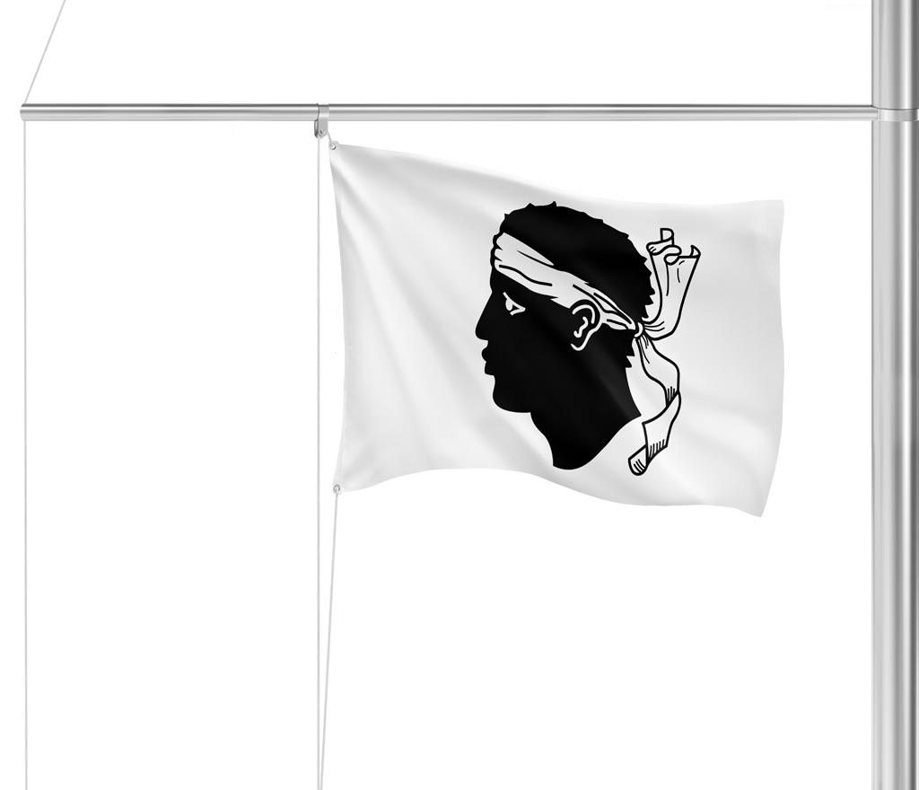 Gastlandflagge Korsika 30X45cm