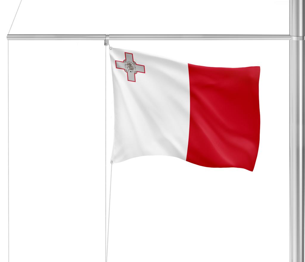 Gastlandflagge Malta 20X30cm