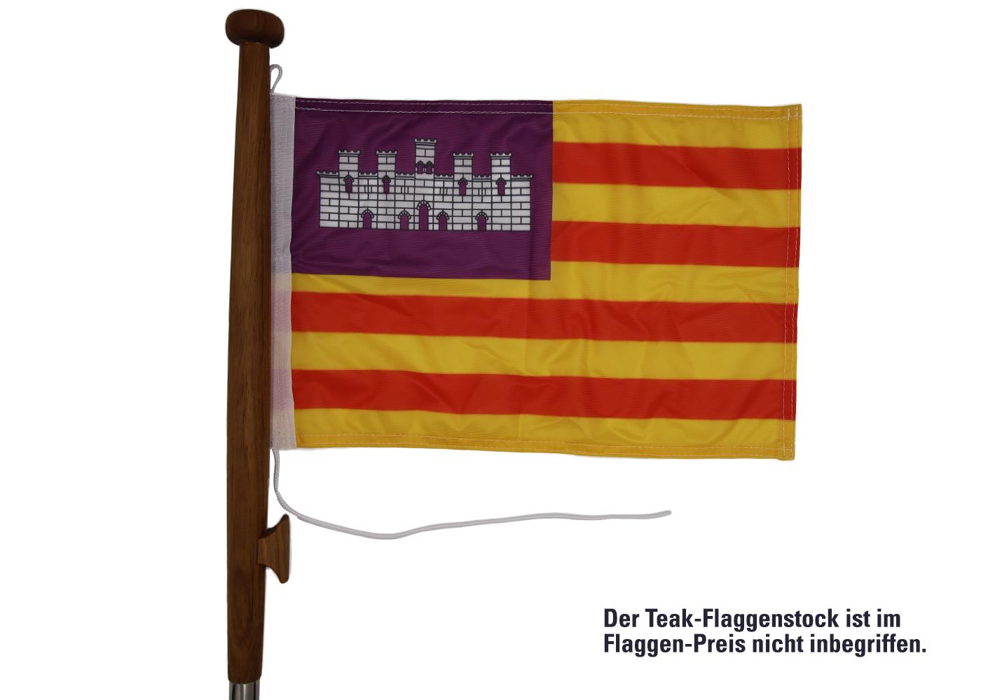 Gastlandflagge Balearen 20x30cm