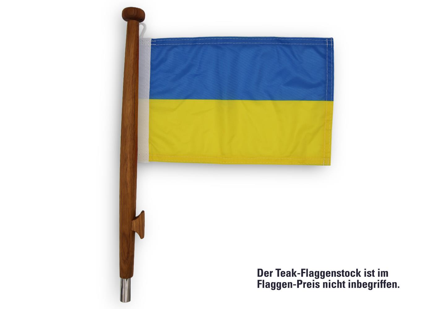 Gastlandflagge Ukraine 30x45cm