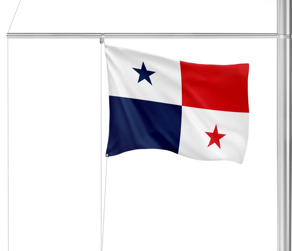 Gastlandflagge Panama 30x45cm - Glanzpolyester -