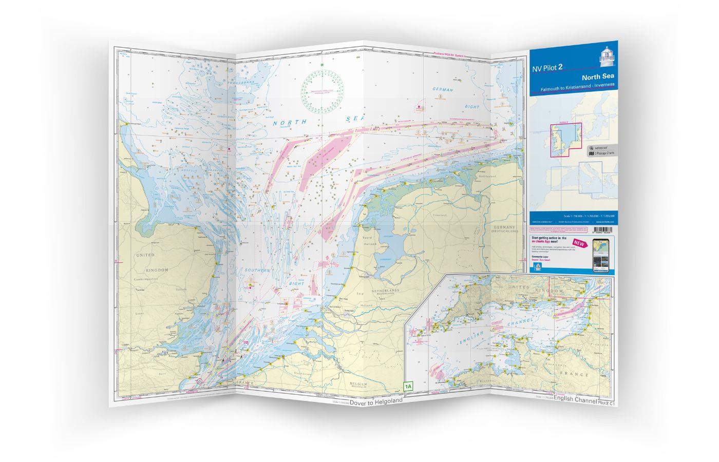 NV Charts Pilot 2 North Sea - Falmouth to Kristiansand - Inverness
