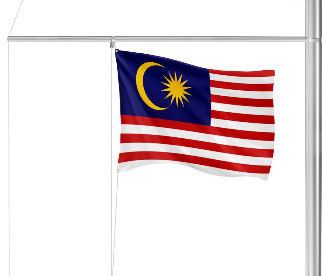 Gastlandflagge Malaysia 20x30cm