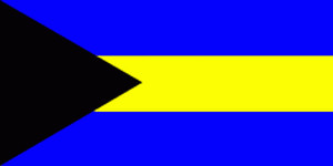 Gastlandflagge Bahamas 30x45cm
