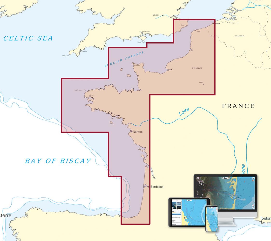 Digitale Seekarten für die NV Charts App - Frankreich Atlantik