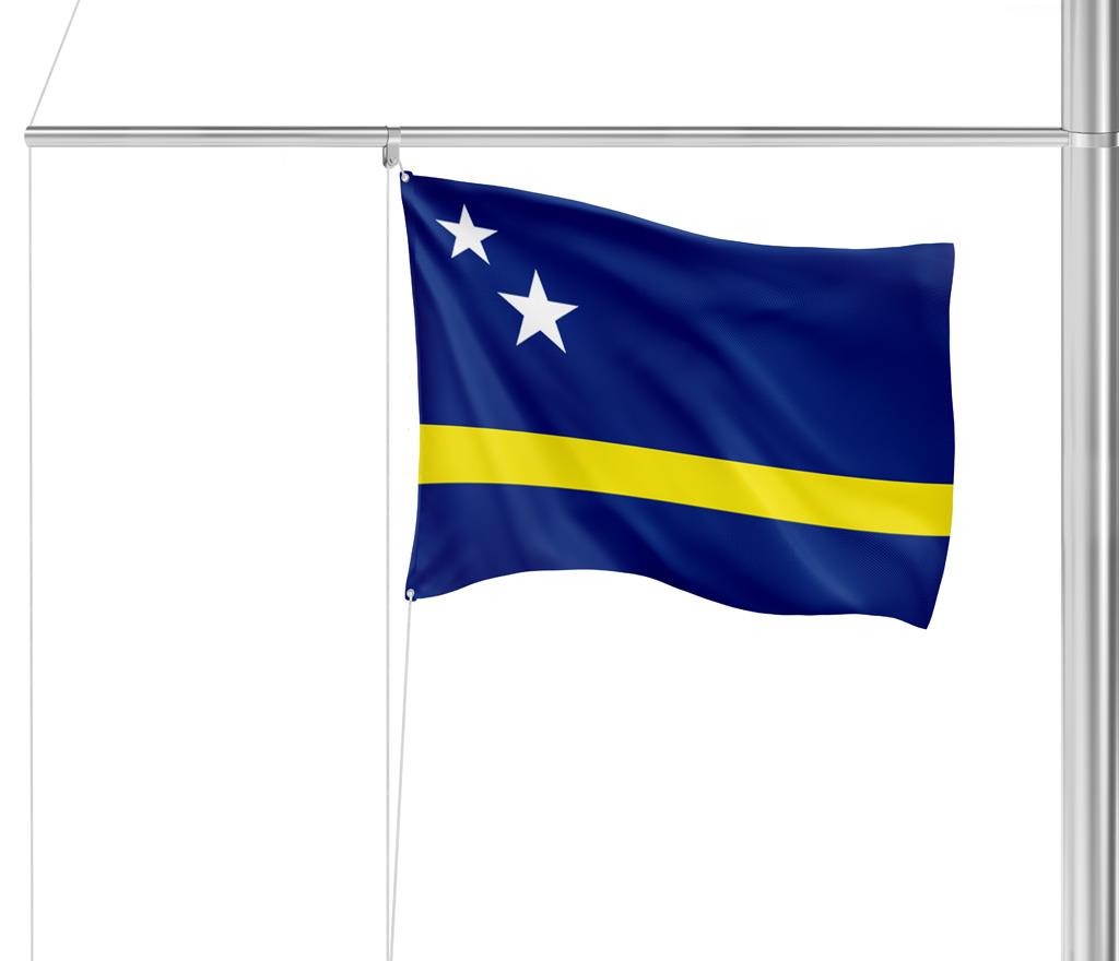 Gastlandflagge Curacao 30X45cm - Glanzpolyester -