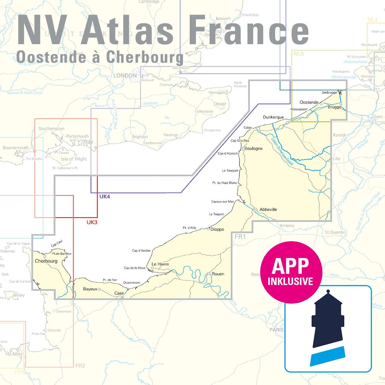 NV Charts France FR1 - Oostende à Cherbourg