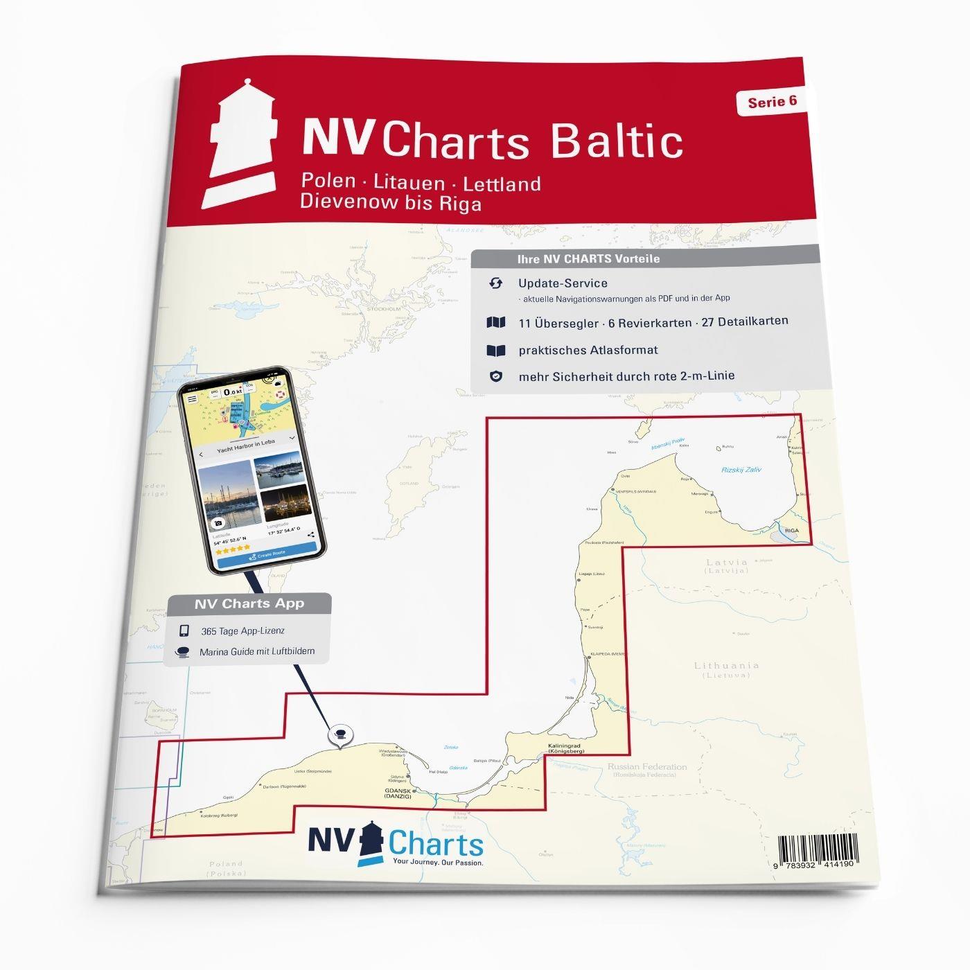 NV Charts Baltic Serie 6 - Polen - Litauen - Lettland