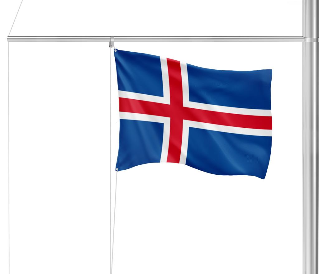 Gastlandflagge Island 20X30cm