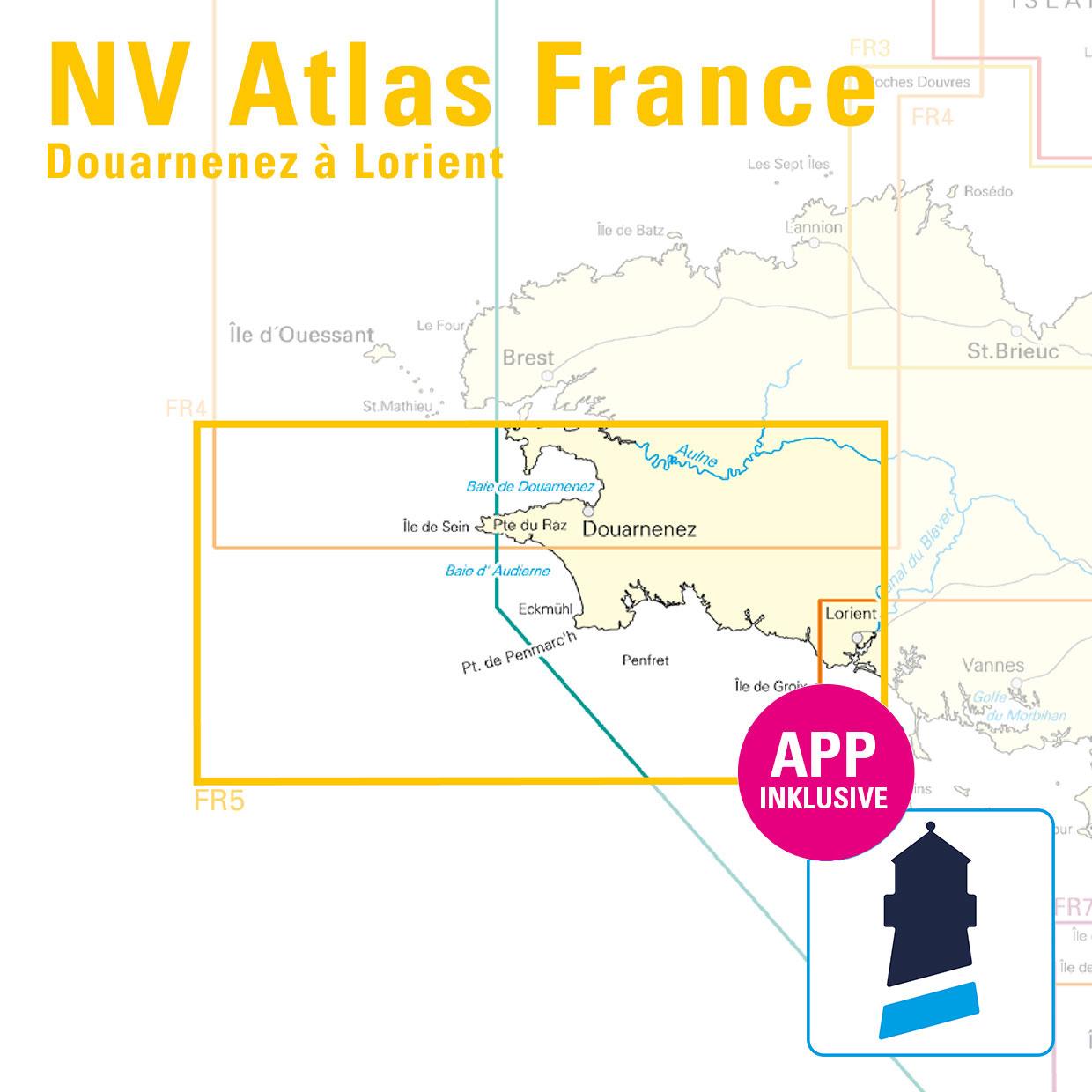 NV Charts France FR5 - Douarnenez à Lorient