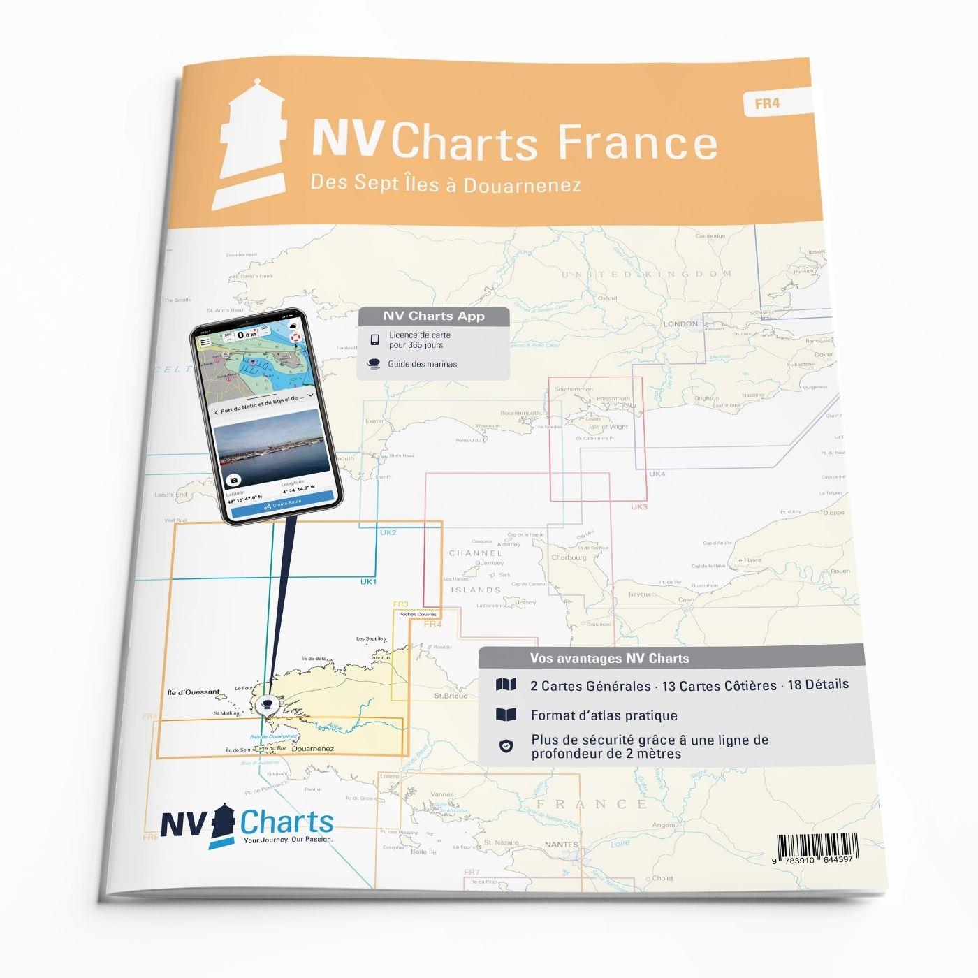 NV Charts France FR4 - Les Sept Isles à Douarnenez