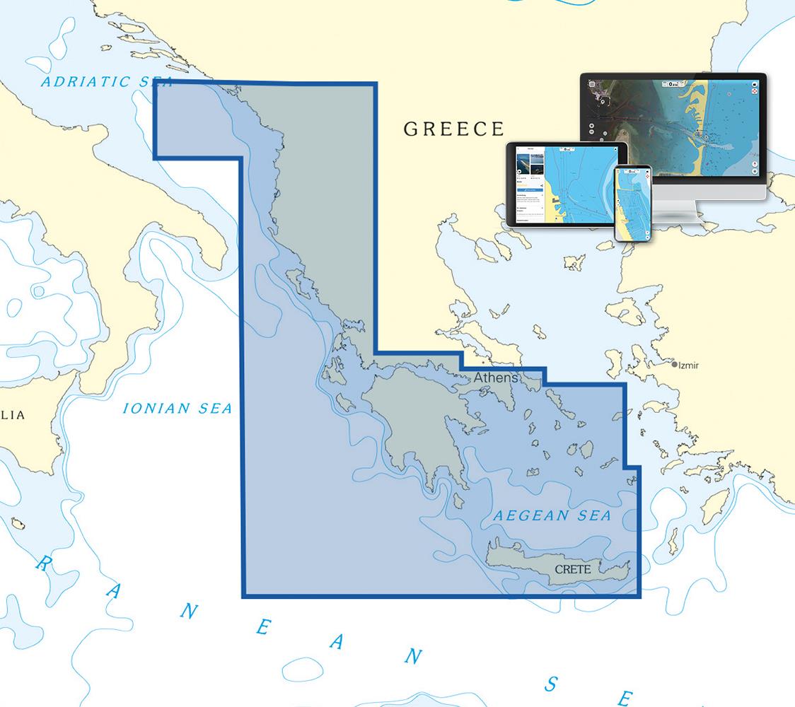 Digitale Seekarten für die NV Charts App - Griechenland
