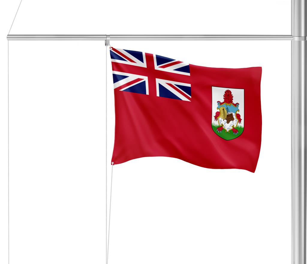 Gastlandflagge Bermudas 20x30cm - Glanzpolyester -